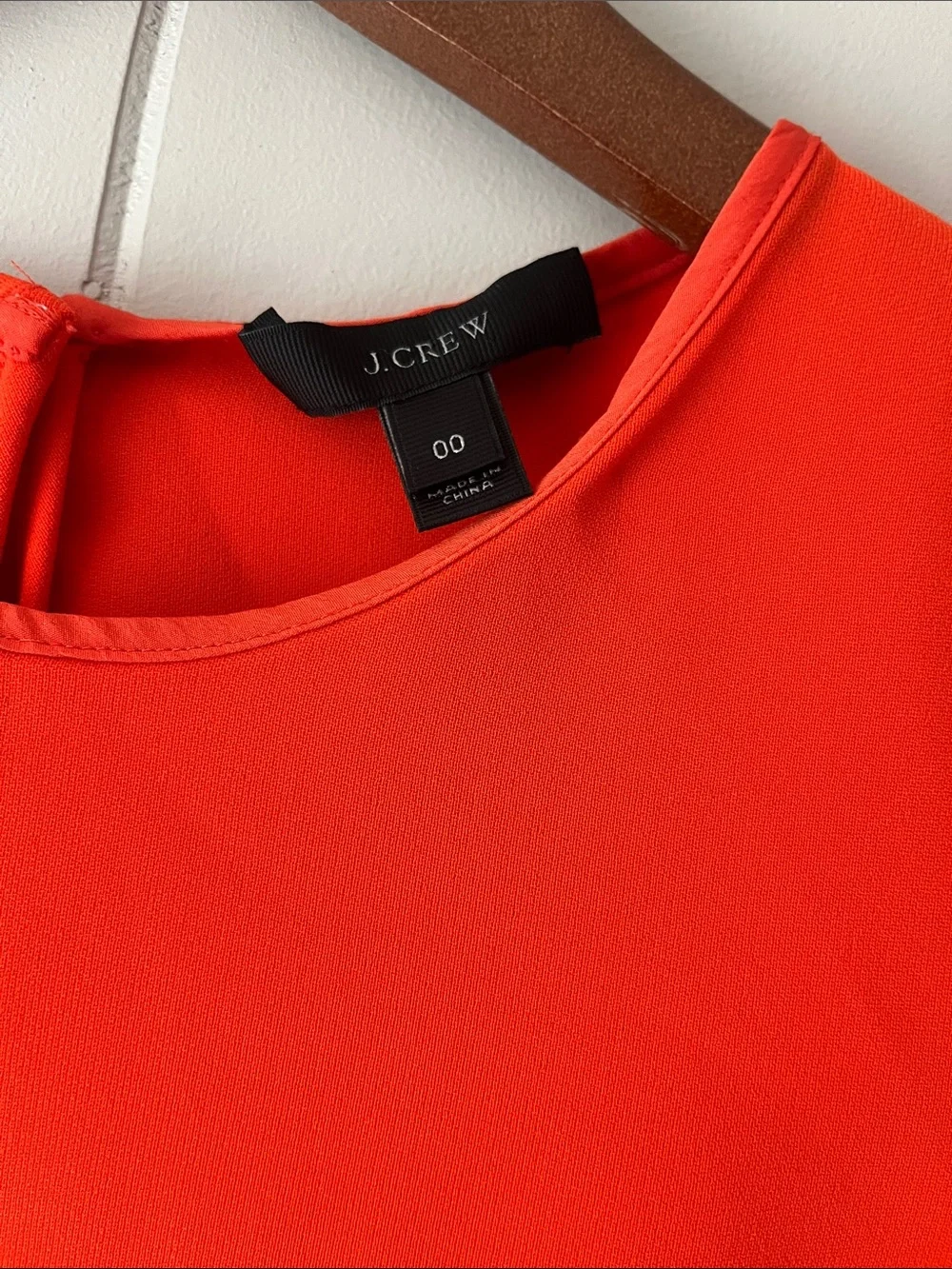 J. Crew Bright Orange Short-Sleeve Top